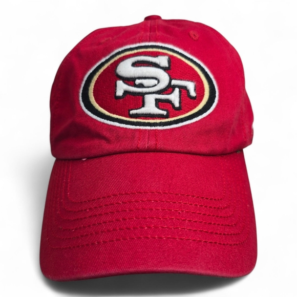 '47 SF 49ers Red Cap Unisex Small Fit Dad Hat NFL Logo Retro Fan Embroidered - Picture 1 of 10